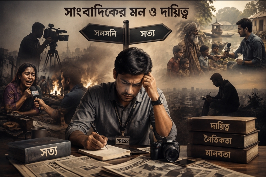 সাংবাদিকতার একাল-সেকাল: এক ফ্রেমে বিবেকের কঠিন পরীক্ষা
